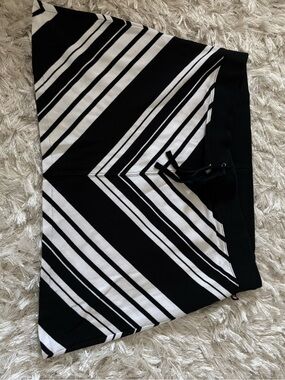 Make offer! Ralph Lauren Polo Jeans Skirt Womens Black White Stripes Large